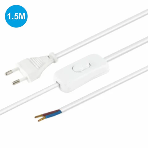 INTERRUPTOR PASSAGEM BIPOLAR C/ CABO 2M + FICHA BR. EDH