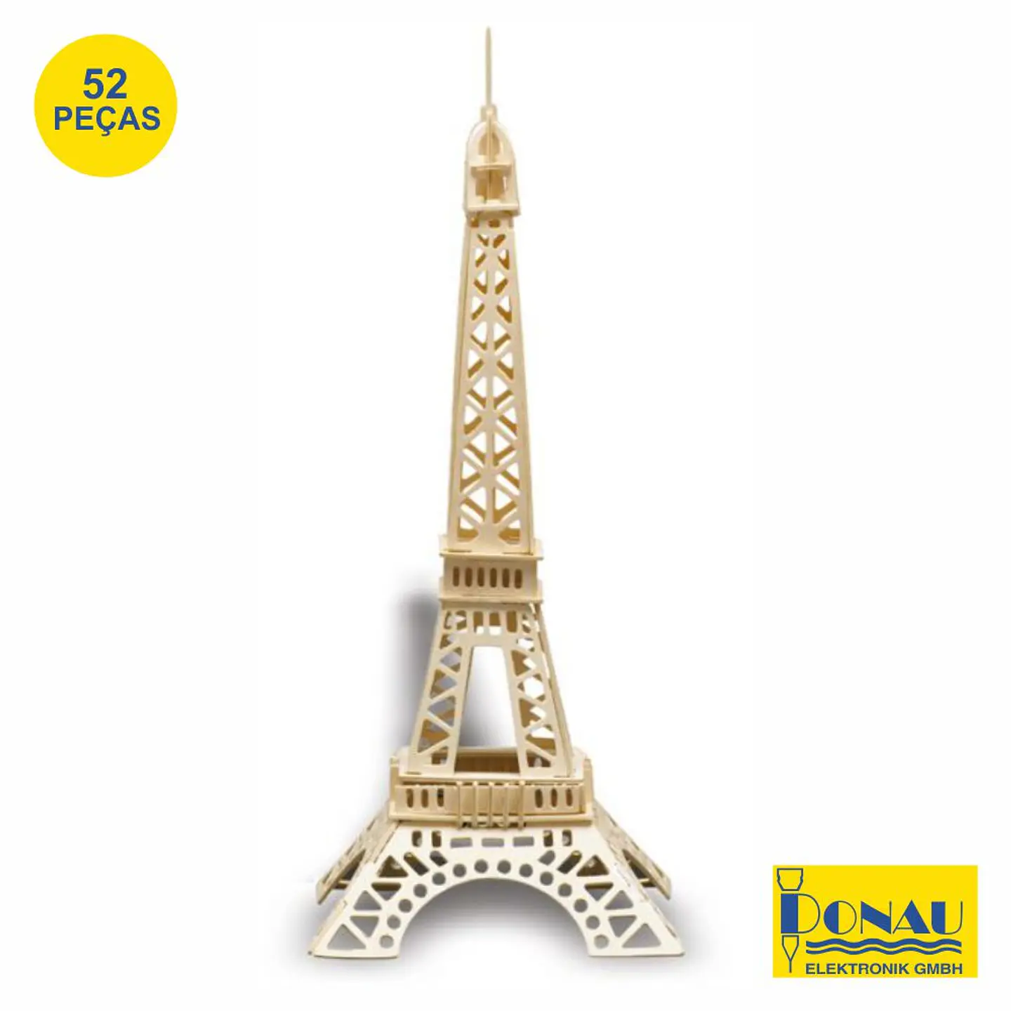 TORRE EIFFEL PAINÉIS DE CONTRAPLACADO C/ 52 PEÇAS DONAU 1