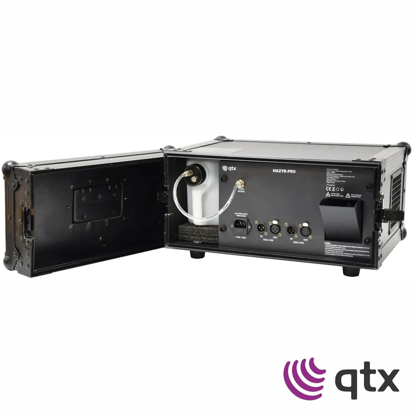 Máquina De Névoa 1000W DMX C/ Flightcase QTX 1