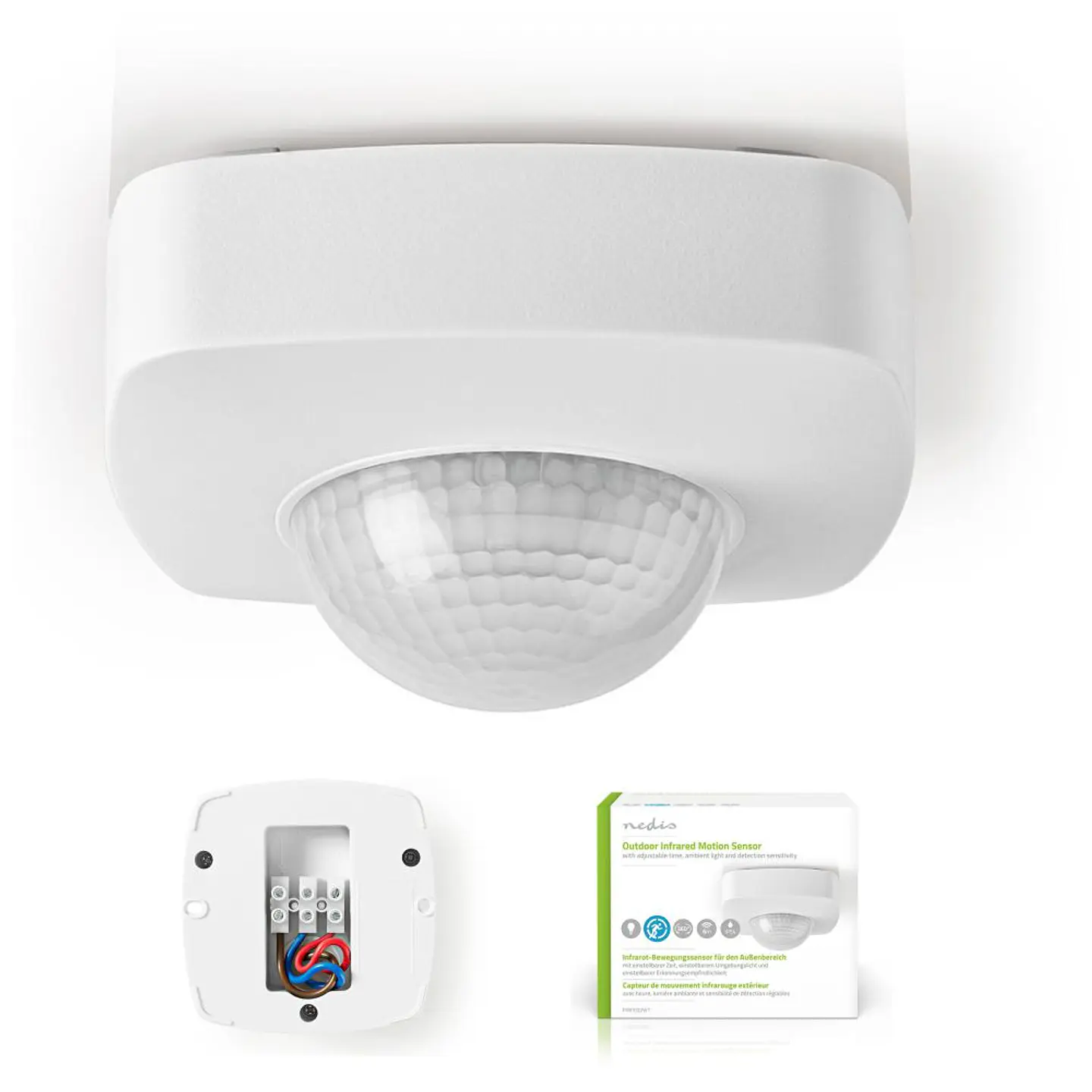 Detector de Movimento PIR P/ Exterior NEDIS 1