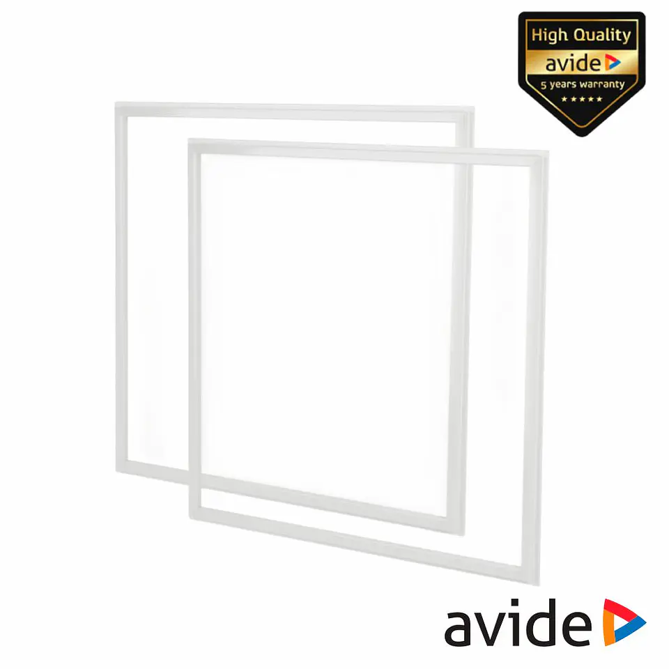 Painel LED Quadrado 36W 600x600mm 6000K 100lm/W 2x AVIDE 1