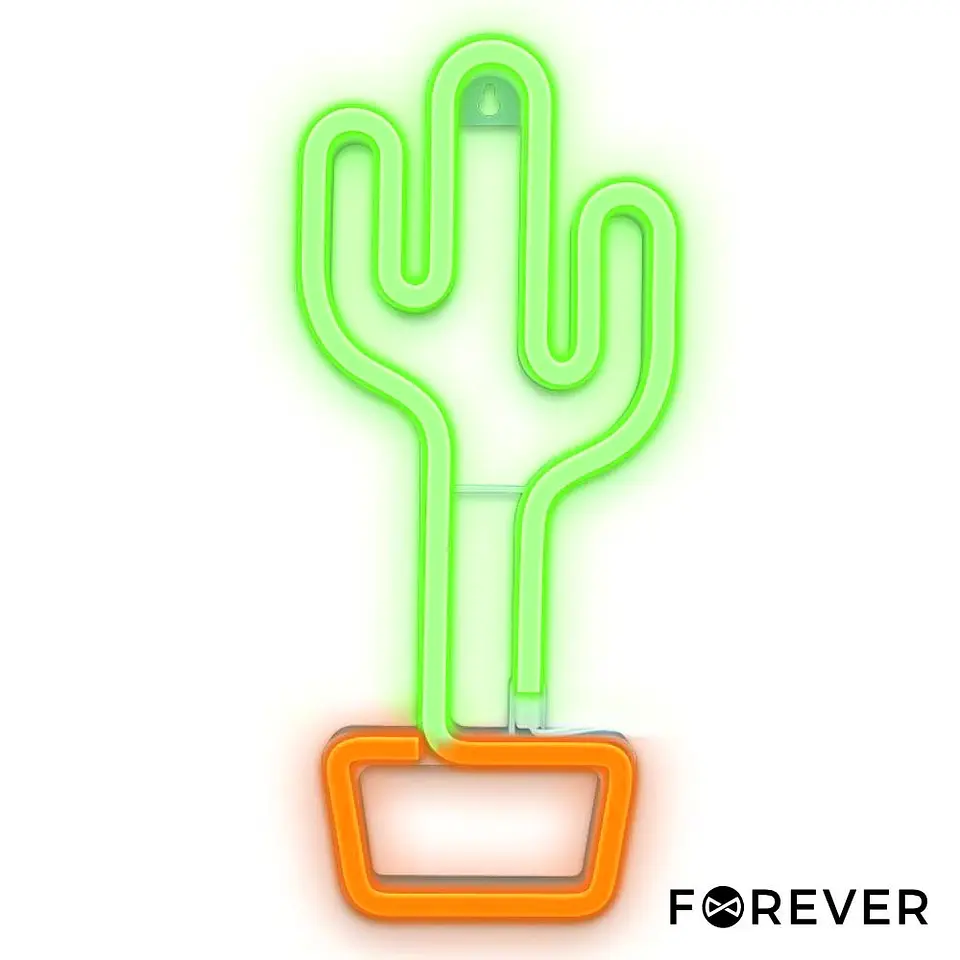 Luz LED Neon Em Forma de Cacto 1