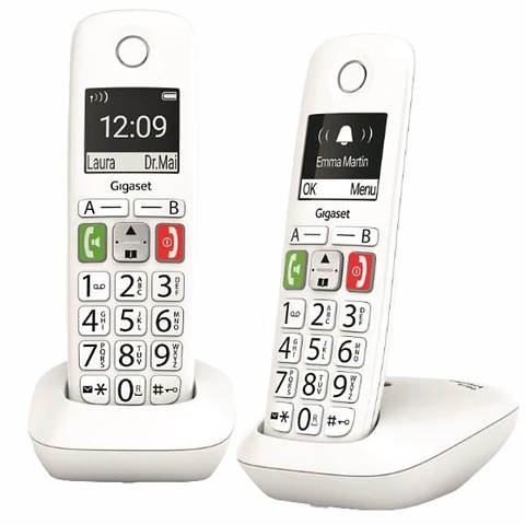 Conjunto 2 Telefones S/ Fios E290 Branco Gigaset