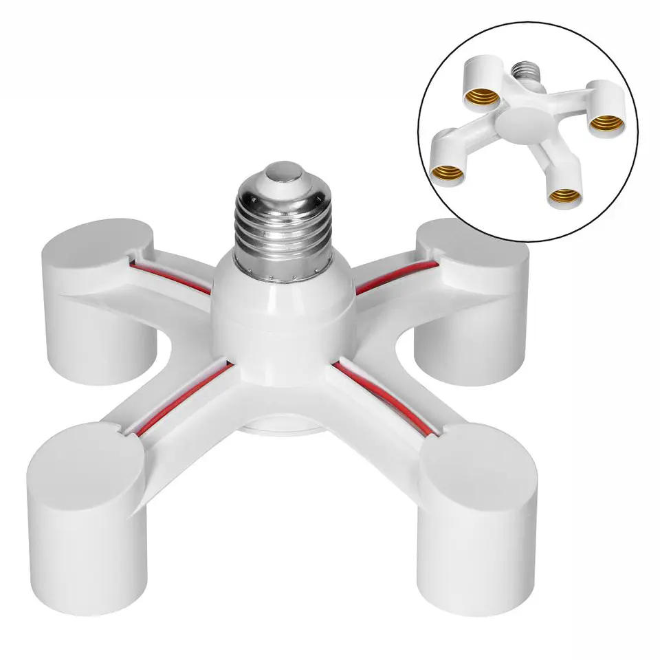 Casquilho Adaptador De E27 P/ 4x E27 VIRONE 1