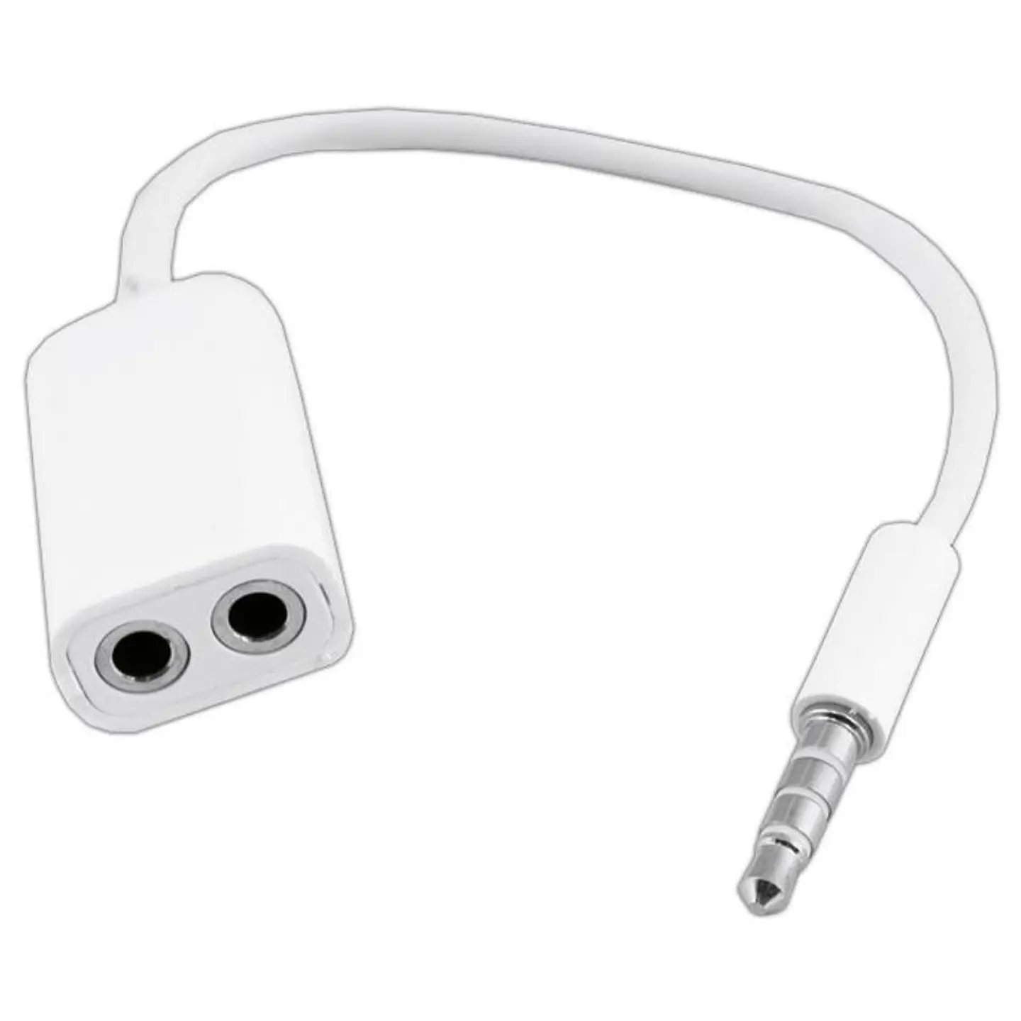 Cabo Adaptador Jack 3.5mm Macho 4P / 2 Jack 3.5mm Fêmea 1