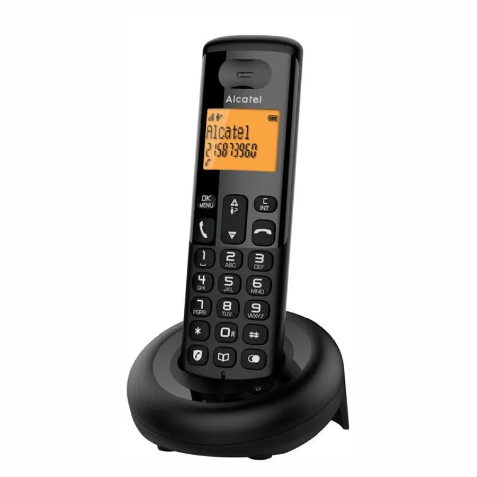 Telefone S/ Fios C/ Bloqueio de Chamadas Preto ALCATEL 1