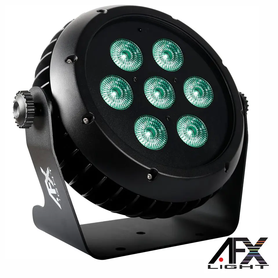 Projetor Par C/ 7 LEDS 10W RGBW DMX IP65 AFXLIGHT 1