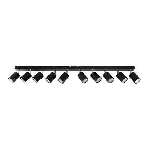Candeeiro LED Teto/Parede 10x50W IP20 Preto ADVITI