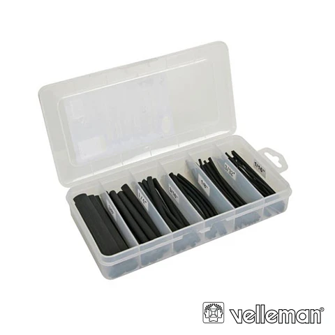 KIT MANGA TERMORETRÁCTIL PRETO 170X CAIXA PLÁSTICA