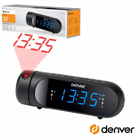 Relógio Despertador FM Digital DENVER