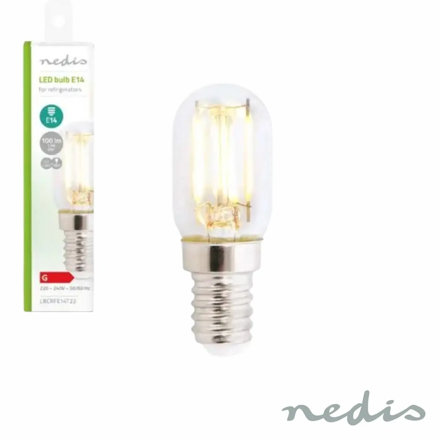 Lâmpada LED E14 T22 1.5W 1800K 100lm Frigorífico NEDIS 1