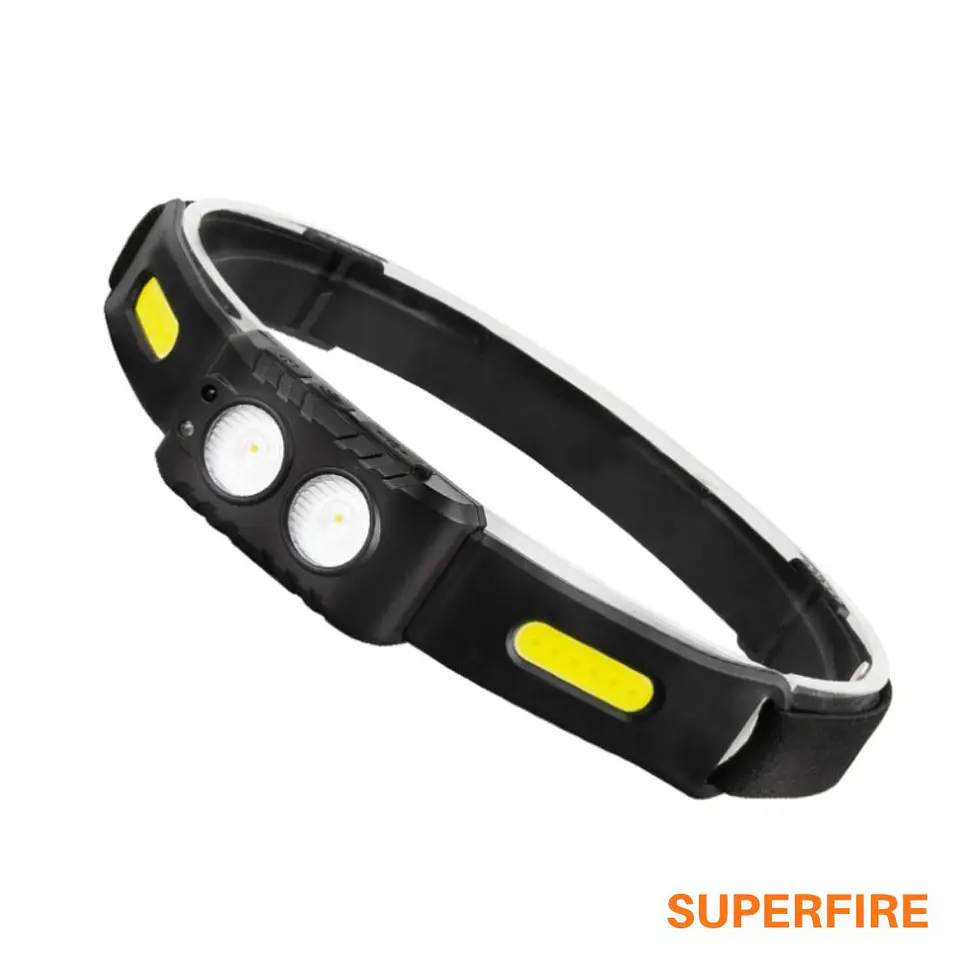 Lanterna de Cabeça 2 em 1 6W 220lm IP44 SUPERFIRE 1