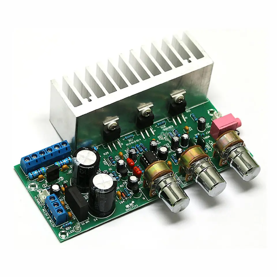 Kit Módulo Amplificador 2.1 Super BASS 2x18W+32W 9-15VDC 1