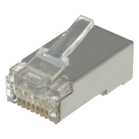 FICHA RJ45 MODELAR 8P8C CAT6 METÁLICA