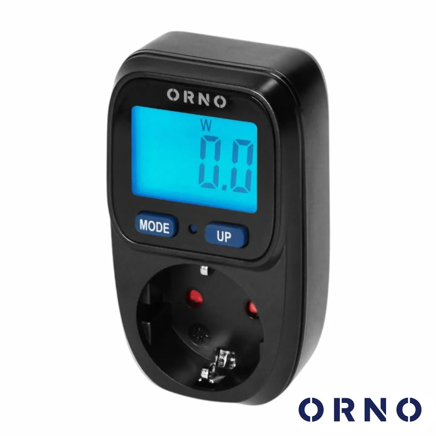Contador De Energia 230V/16A C/ Tomada Preto ORNO 1