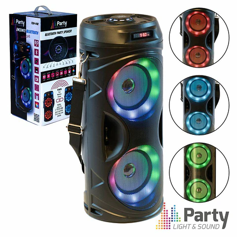 Coluna Bluetooth Portátil 80W BT/USB/FM/MicroSD TWS PARTY