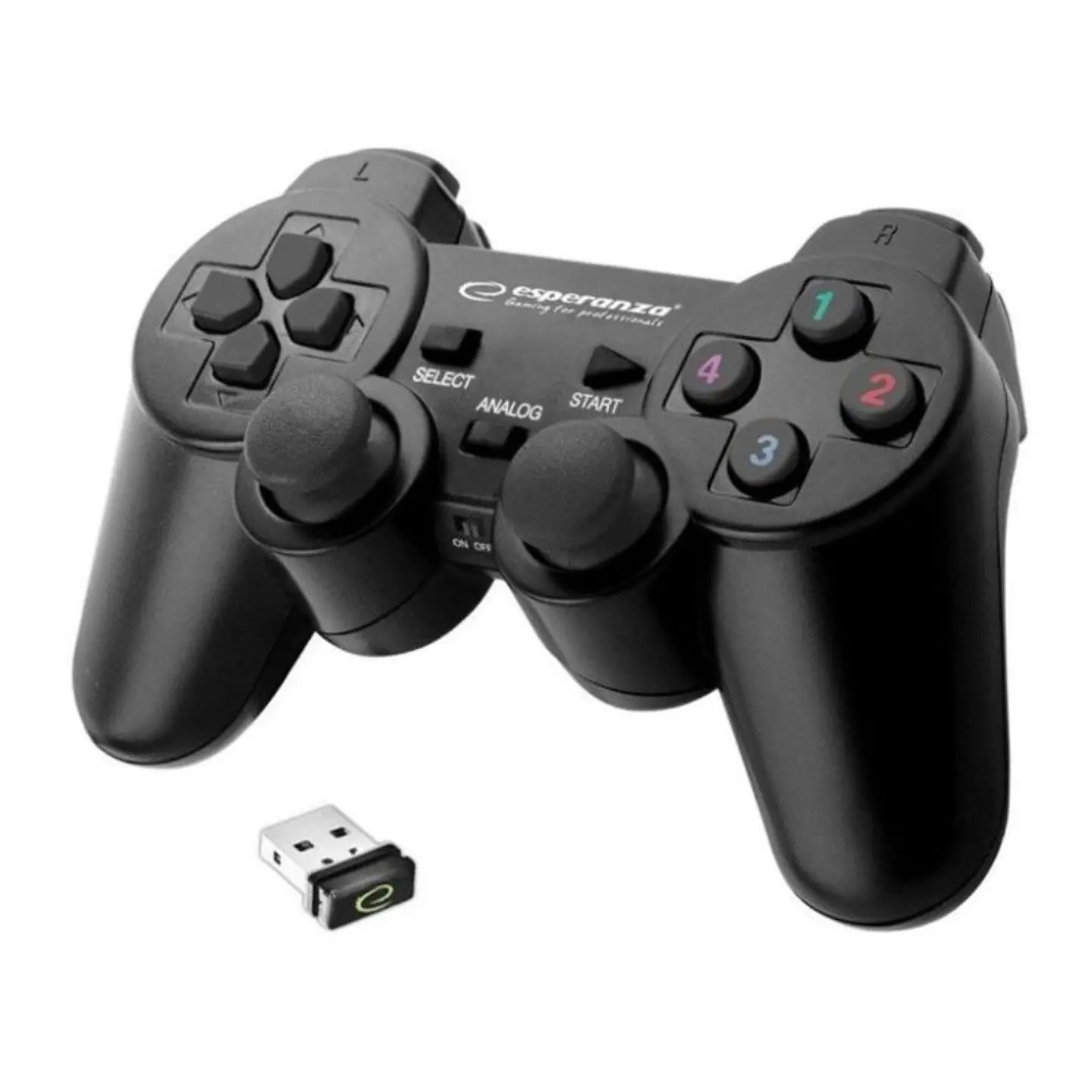 Comando PC/PS3 Gaming S/ Fios 2.4GHz 1