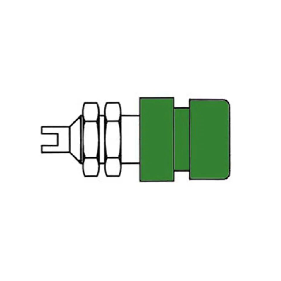 FICHA ISOLADA 4MM / VERDE (BIL20) 1