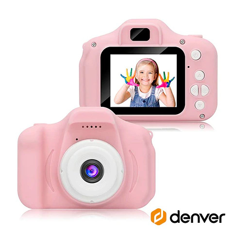 Câmara Digital Rosa P/ Crianças Azul DENVER