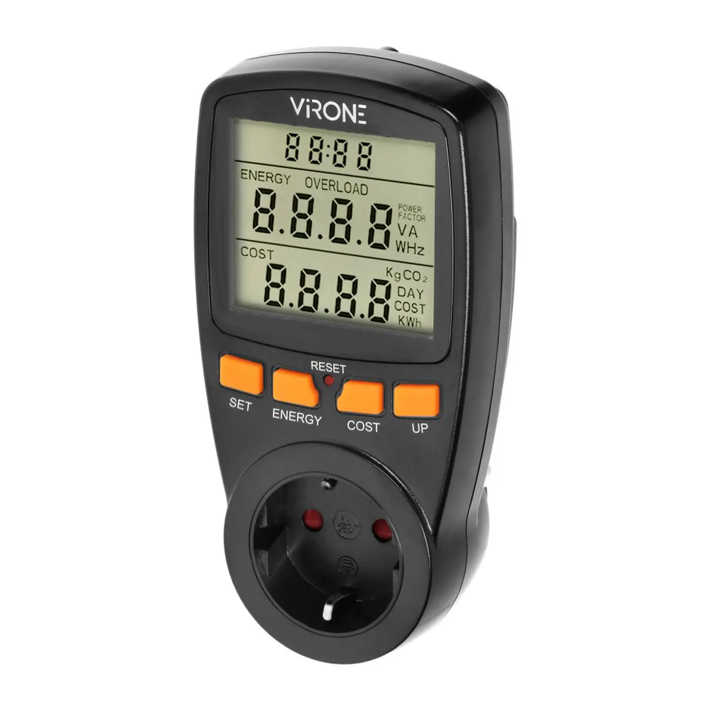 Contador de Energia 230V/16A C/ Tomada VIRONE 1