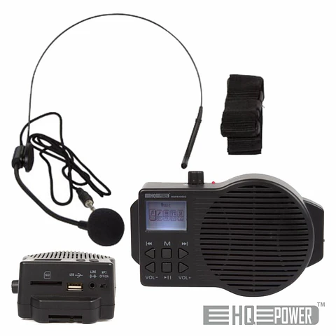 SISTEMA PA PORTÁTIL 5W USB/SD//FM/BAT C/ MIC HQ POWER