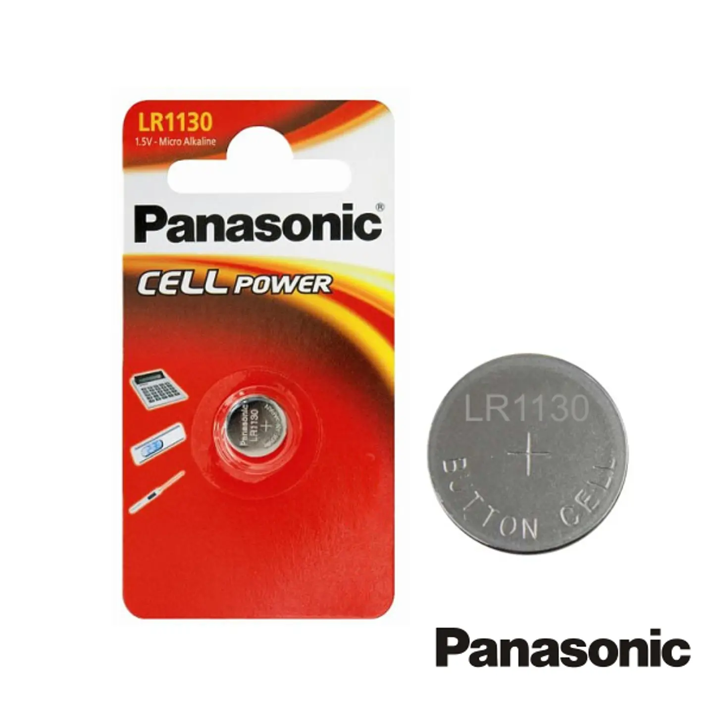PILHA BOTÃO ALCALINA 1.5V/LR1130 BLISTER PANASONIC 1