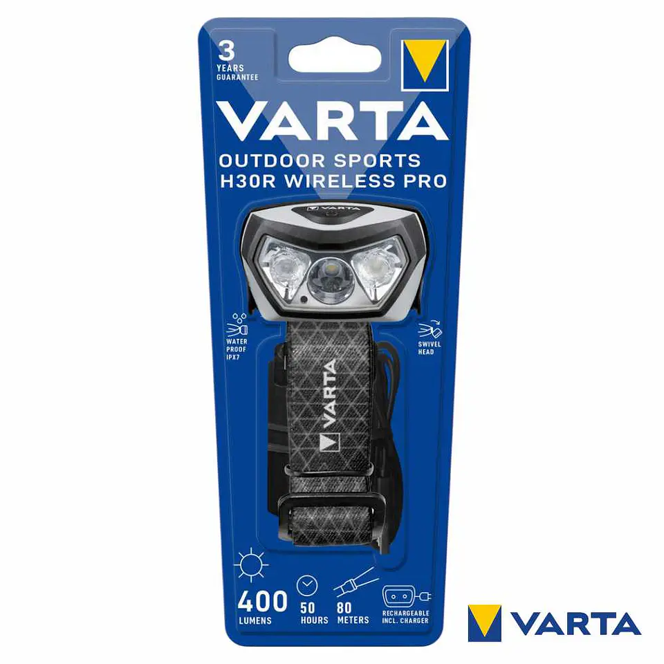 Lanterna de Cabeça LED Outdoor Sports H30R PRO VARTA 1