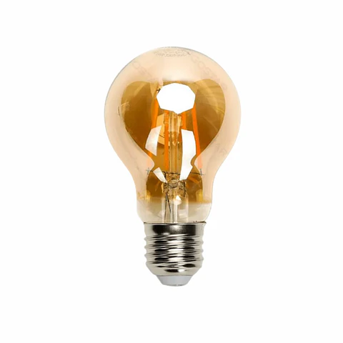Lâmpada LED E27 Filamento Âmbar 4W 1800K 280lm