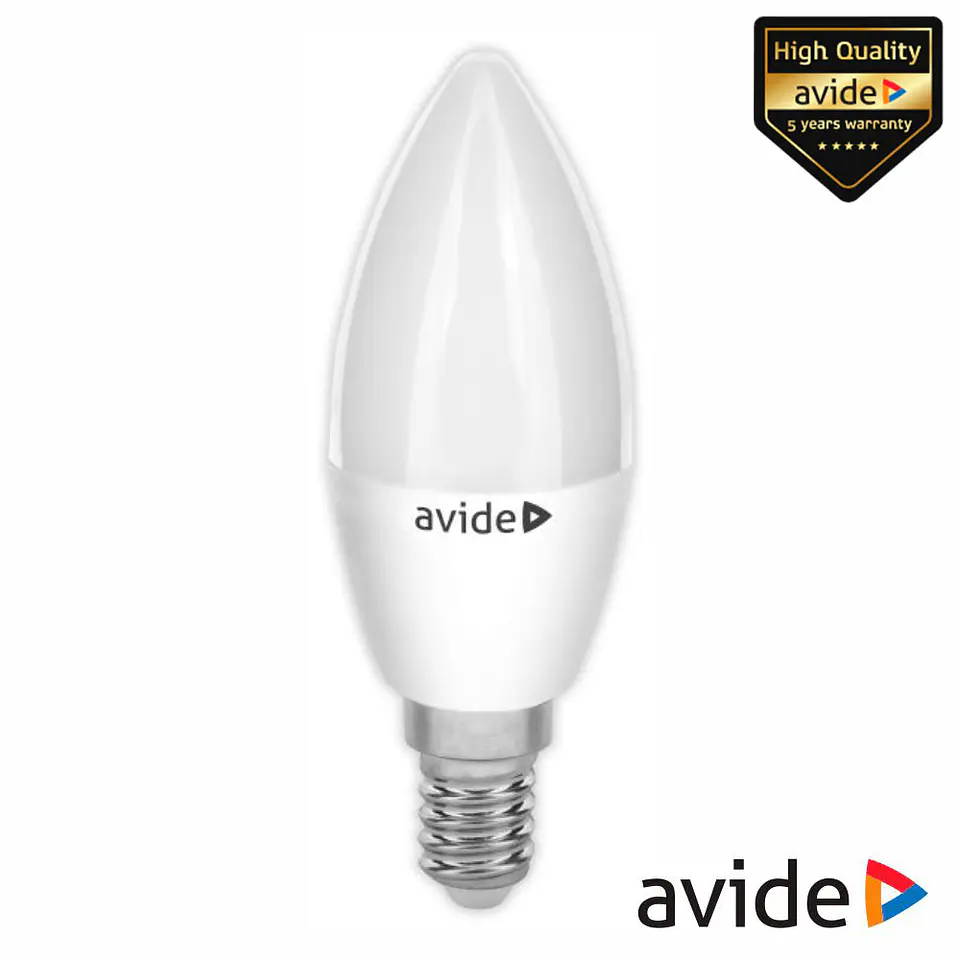 Lâmpada LED E14 Vela 7W 230V 4000K 600lm Value Range AVIDE 1