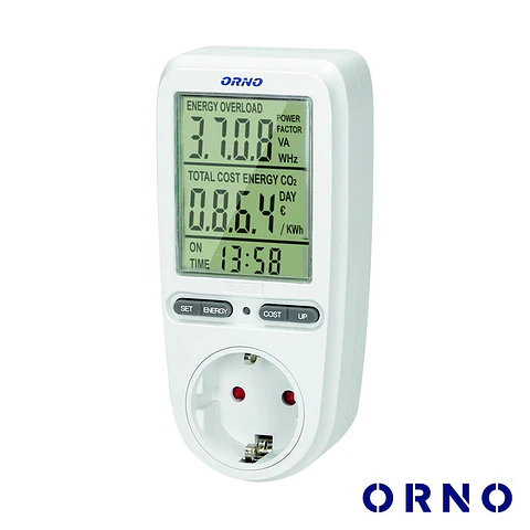 Contador De Energia 230V/16A C/ Tomada ORNO