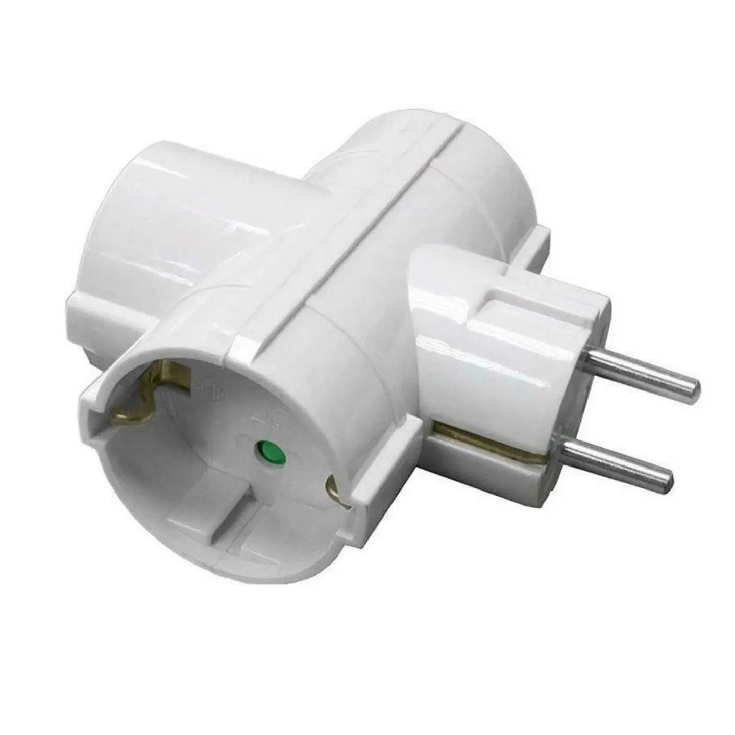 Ficha Elétrica Adaptadora 3x Schuko 1