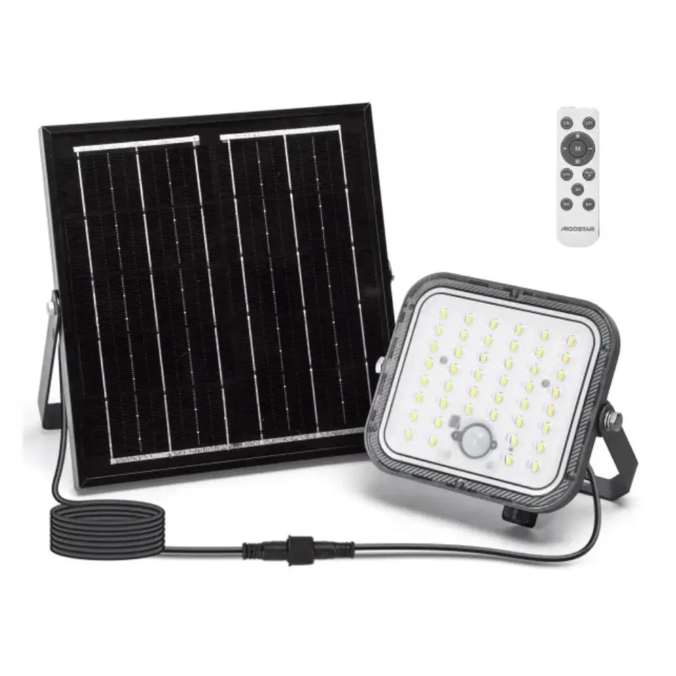 Foco LED Solar 80W C/ Sensor 6500K 800lm IP66 1