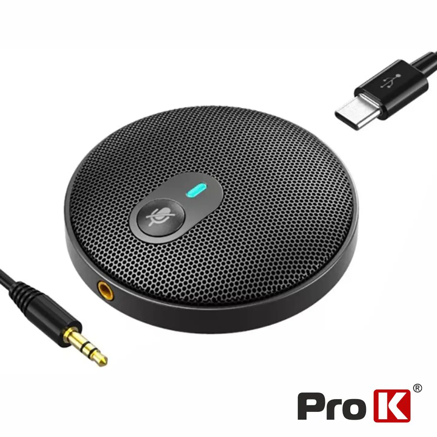 Microfone Omnidireccional de Conferência C/ Cabo USB-C PROK 1