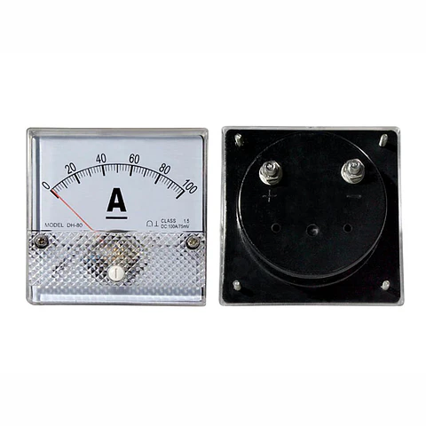 Amperímetro Analógico de Painel 100A DC