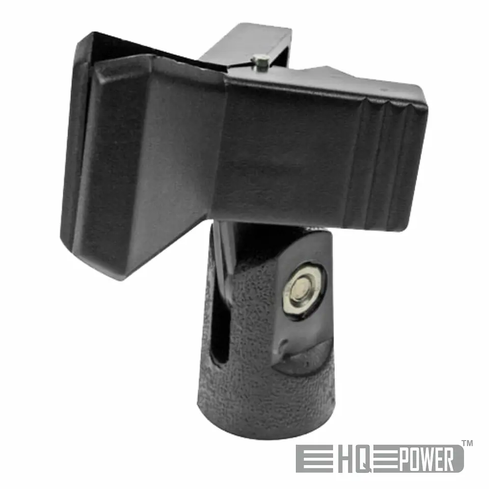 SUPORTE P/ MICROFONE UNIVERSAL EM PINÇA HQ POWER 1