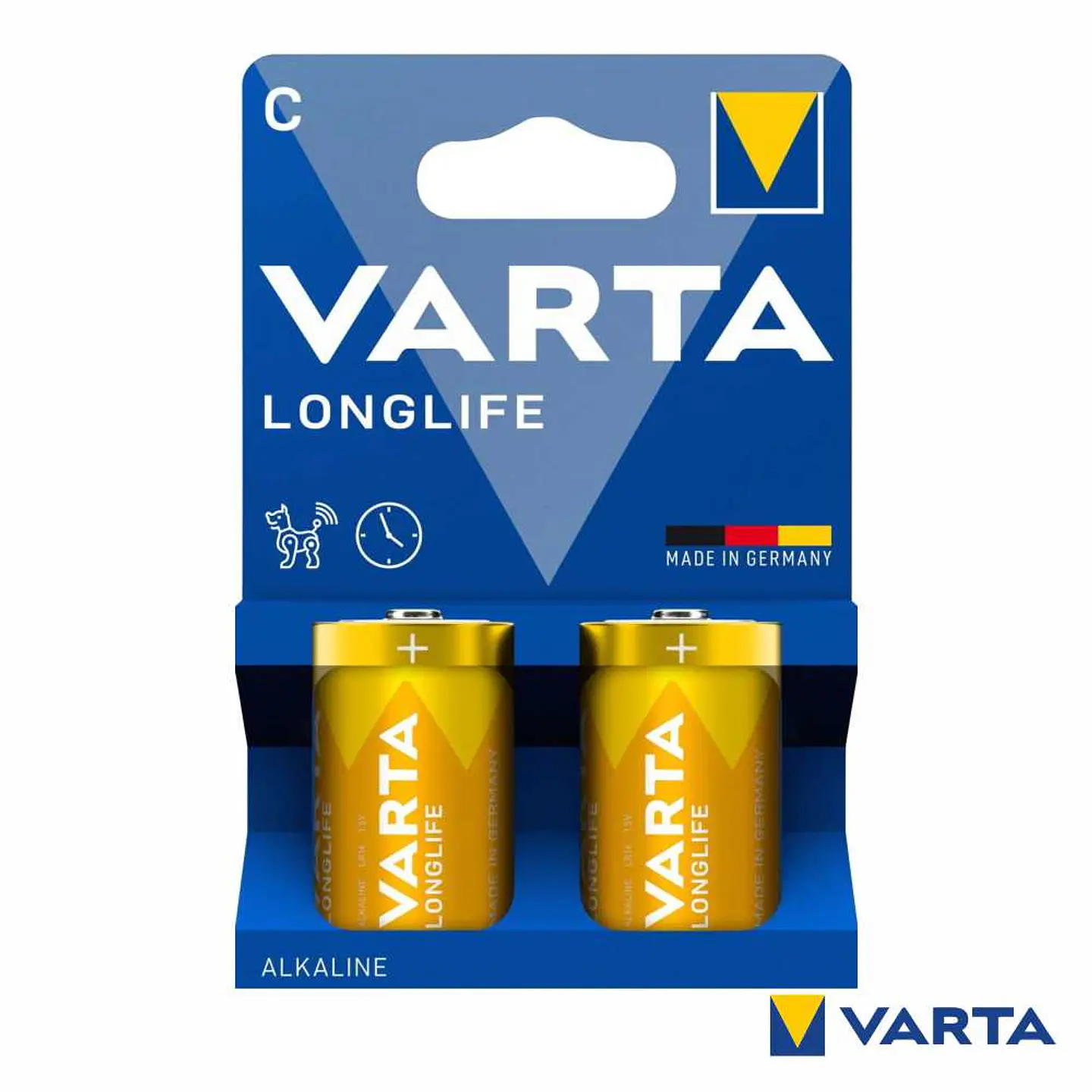 Pilha Alcalina LR14/C 1.5v 2x Longlife VARTA 1