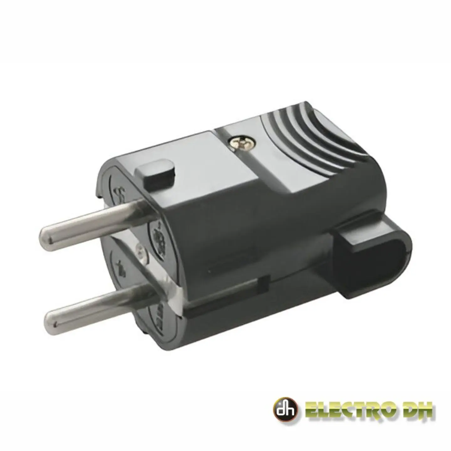 Ficha Schuko Macho 16A/250V Preta Edh 1