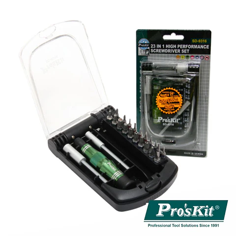 CONJUNTO DE CHAVE C/ 20 BITS E 2 EXTENSORES PROSKIT