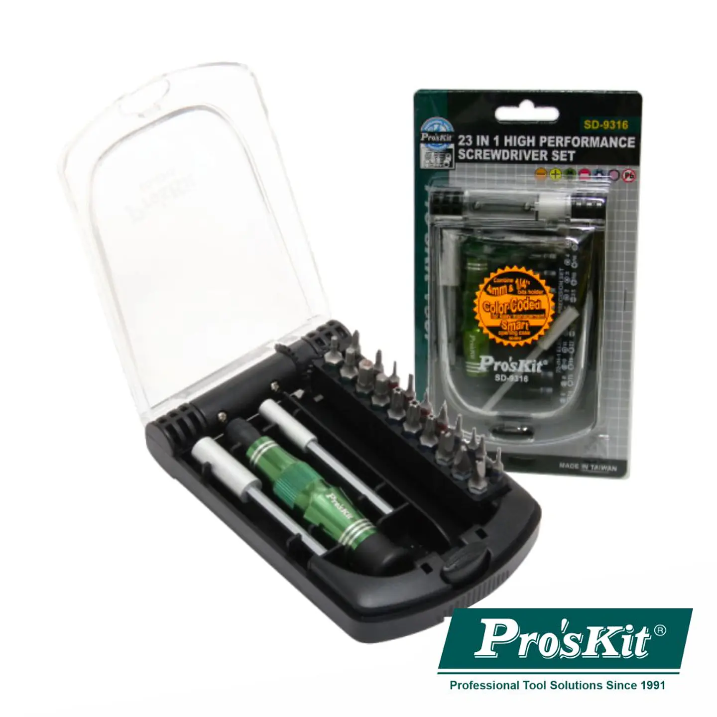 CONJUNTO DE CHAVE C/ 20 BITS E 2 EXTENSORES PROSKIT 1