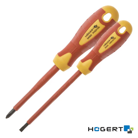 Conjunto de 2 Chaves de Fendas/Philips VDE 1000V HOGERT