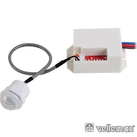 Detector De Movimentos Pir Mini P/ Encastrar VELLEMAN