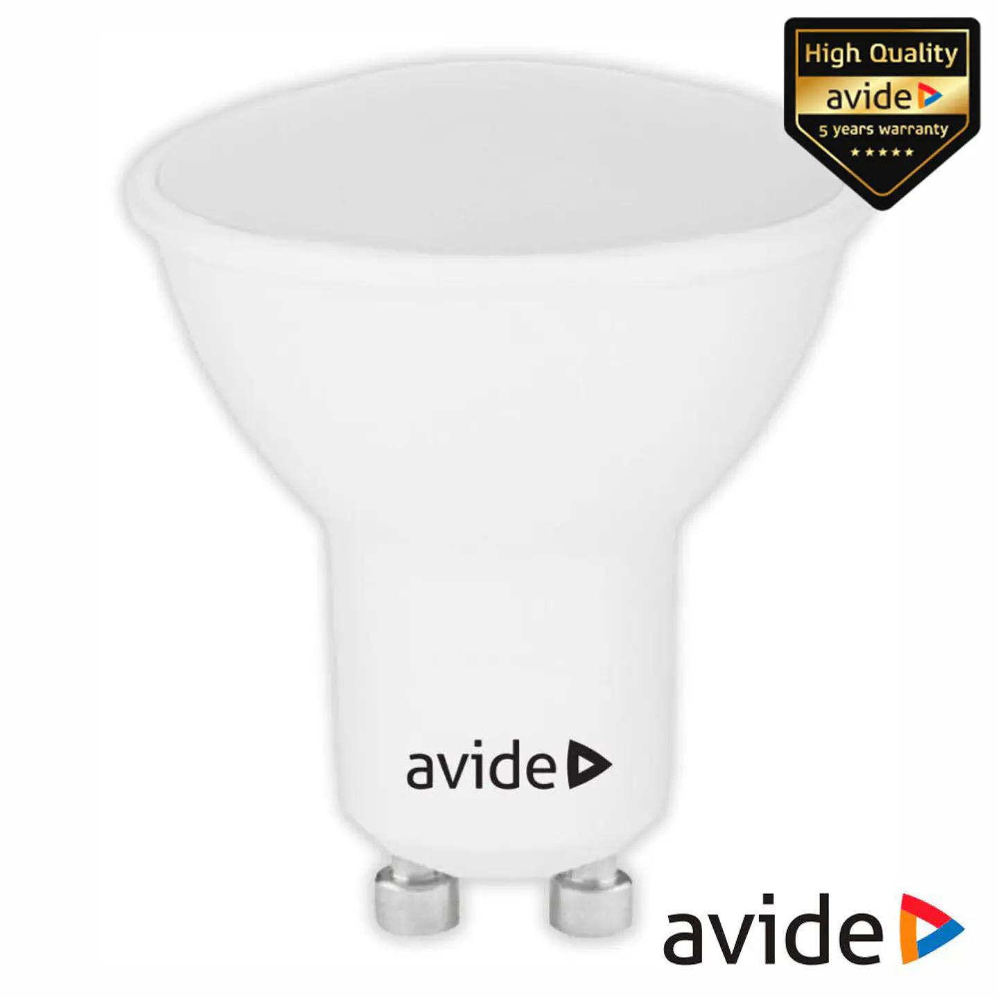 Lâmpada LED GU10 Spot 7W 230V 6400K 610lm Value Range AVIDE 1