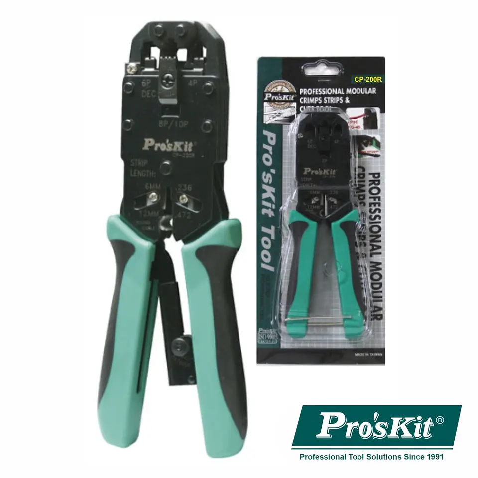 ALICATE DE CRAVAR RJ45/RJ11/RJ12/RJ22 PROSKIT 1