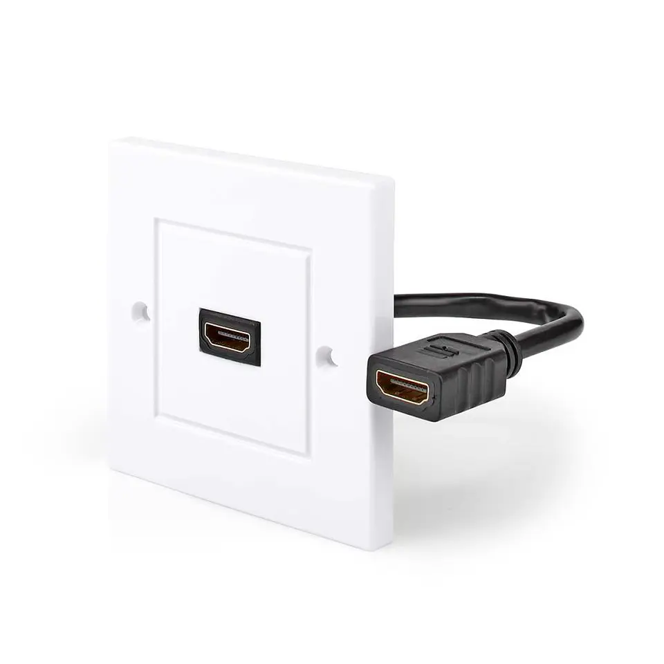 Ficha Adaptadora HDMI Fêmea / Fêmea Embutir Parede 1
