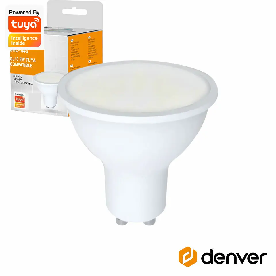 Lâmpada GU10 5W 230V LED WiFi 300lm DENVER 1
