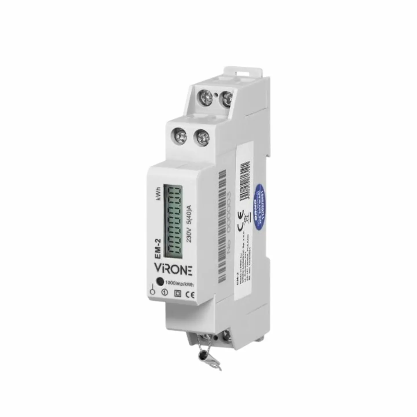 Contador Energia Monofásico 230V/40A 1 Módulo DIN 1