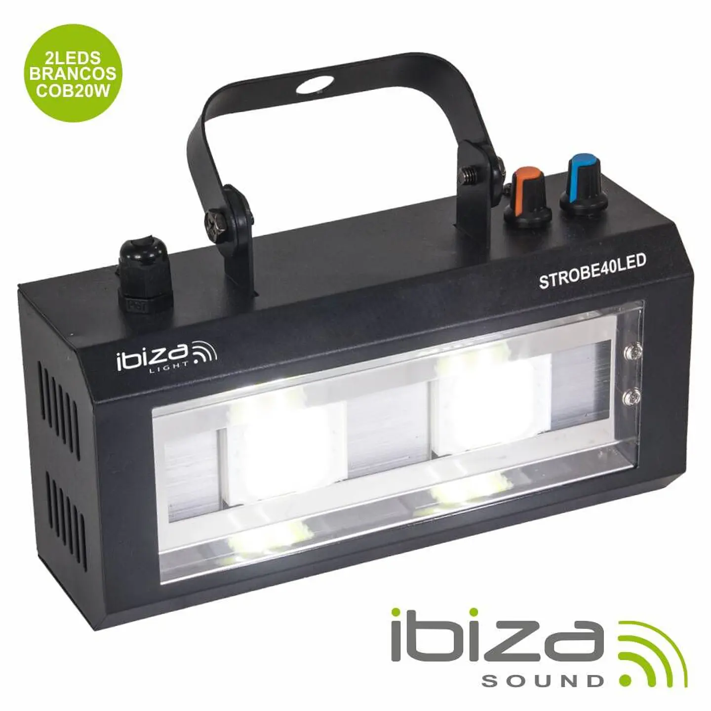 ESTROBOSCÓPIO C/ 2 LEDS COB 20W IBIZA 1