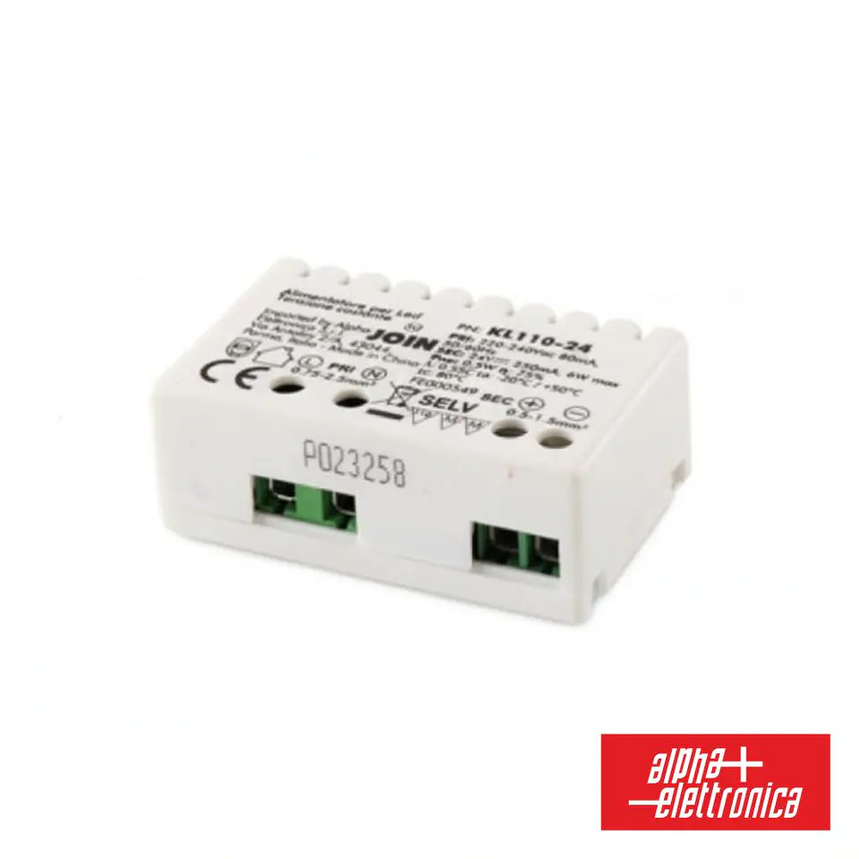 Fonte de Alimentação P/ LED 6W 24V 250mAh ALPHA 1