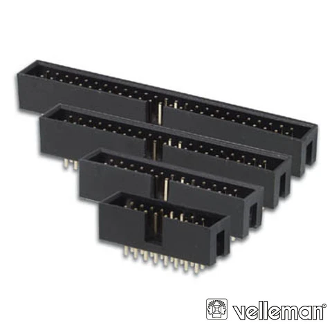 Ficha Conectora Macho P/ Ci Recto 2.54mm 26p VELLEMAN