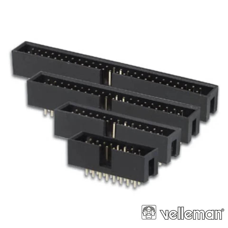 Ficha Conectora Macho P/ Ci Recto 2.54mm 26p VELLEMAN 1